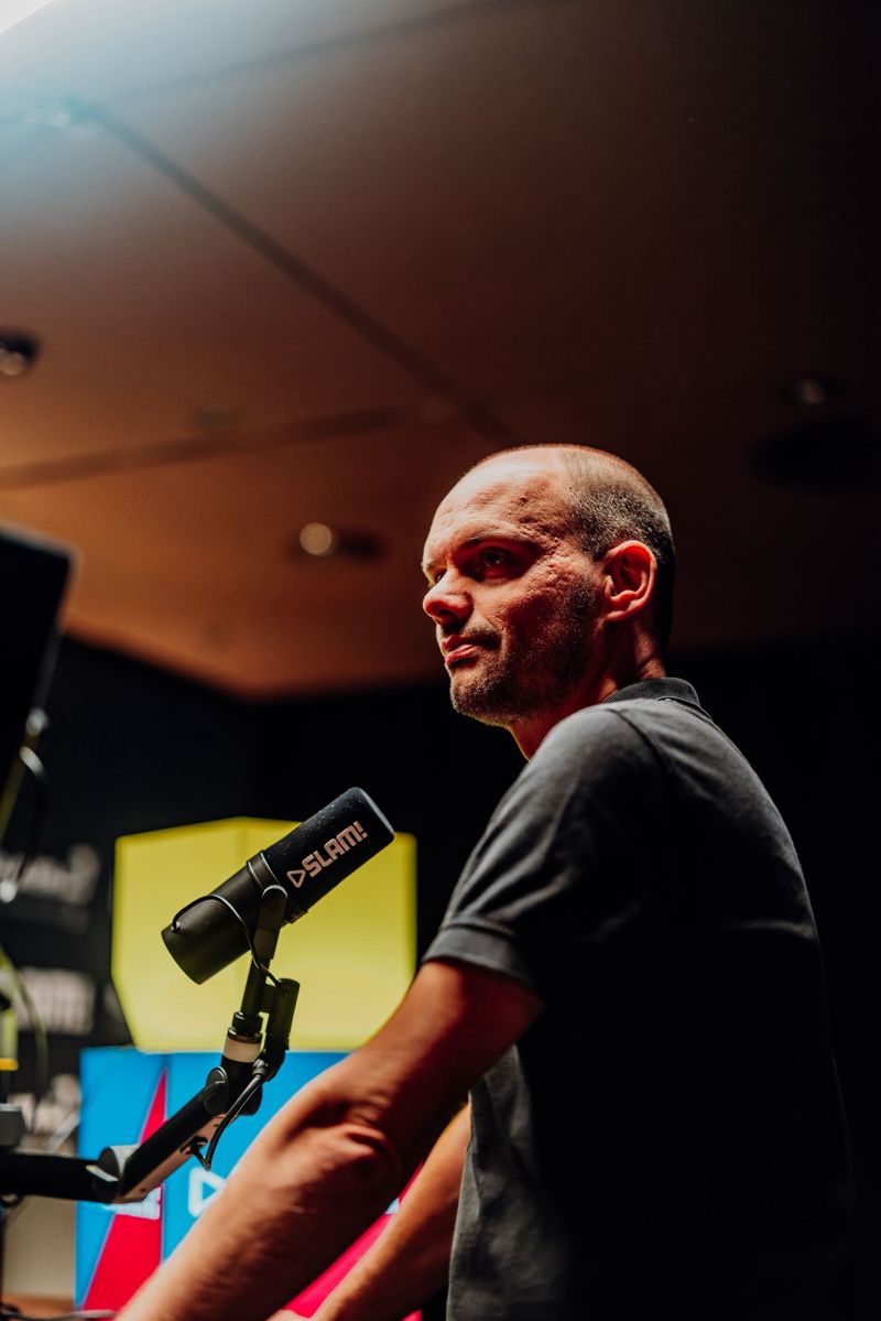 Anton in the SLAM! studio during ADE